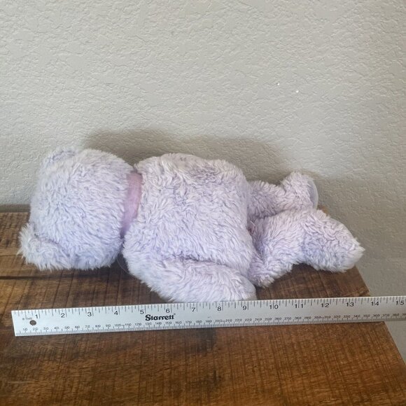Ty Beanie Buddy LILAC Teddy Bear Large 14" Sparkly Purple Bow 2003 NWT Classic - Picture 5 of 8